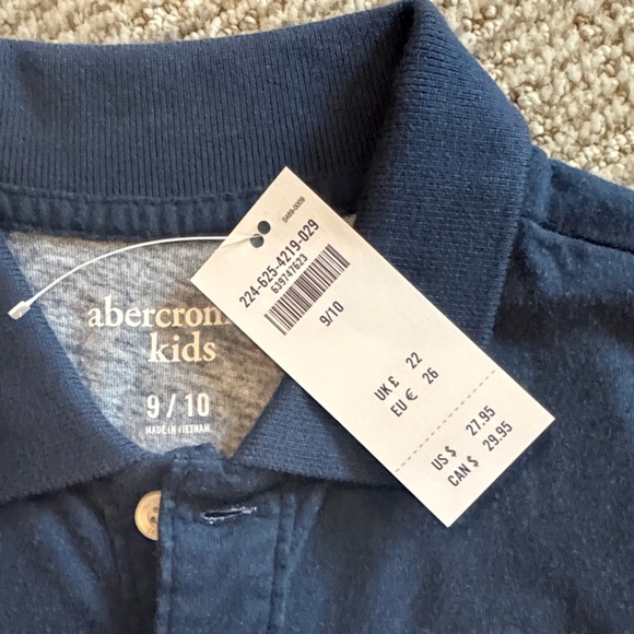 Abercrombie Kids Blue and White Ombre Polo - Picture 2 of 3